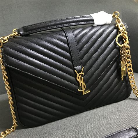 ysl black bag gold|YSL Bags on sale outlet.